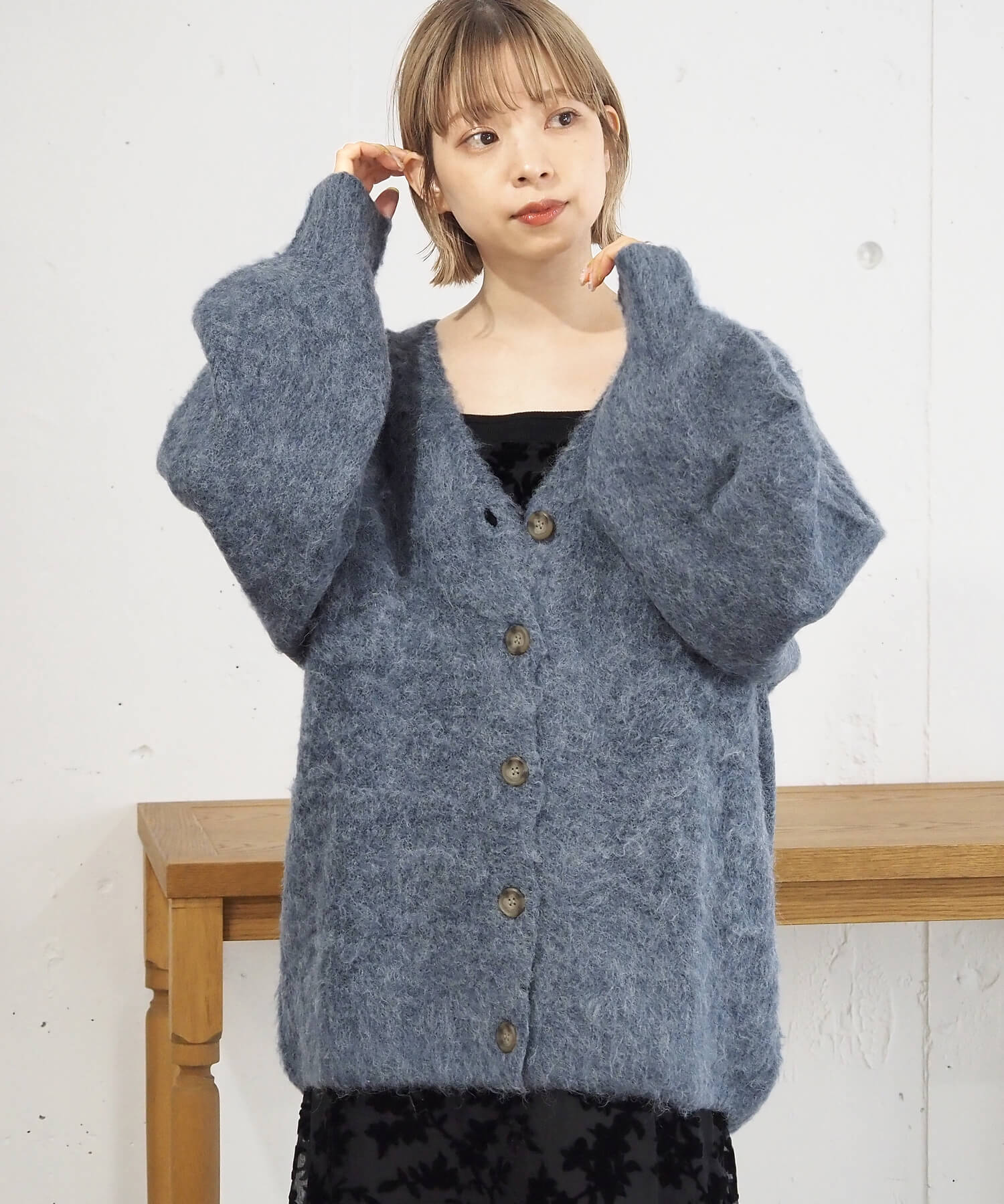 tiptop+pocket ティップトッププラスポケット / 【wool】シャギーV