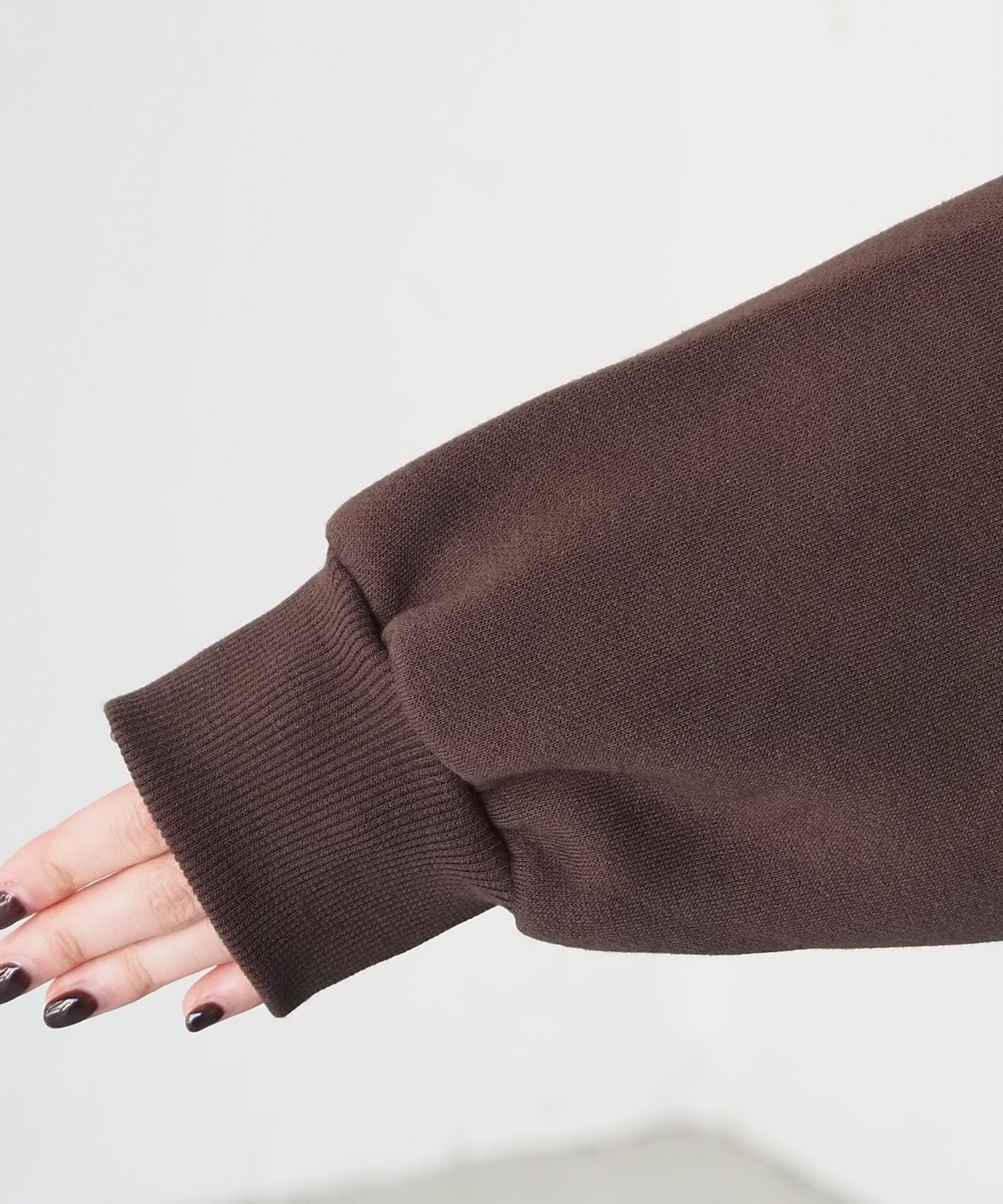 BRIEFING ダークブラウン プルオーバー　裏起毛 ミリアンデニ mili an deni 裏起毛タイツ （ダークブラウン