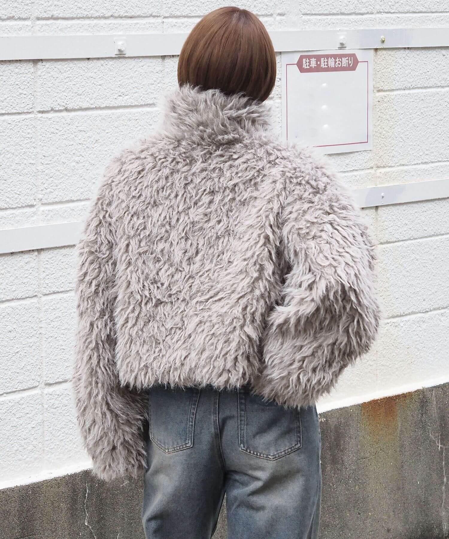 美品 ツモリチサト♡スノードットブルゾン ビッグカラー 裏ボア 2 ジップアップ TSUMORI CHISATO（ブルゾン）のフリマアイテム一覧