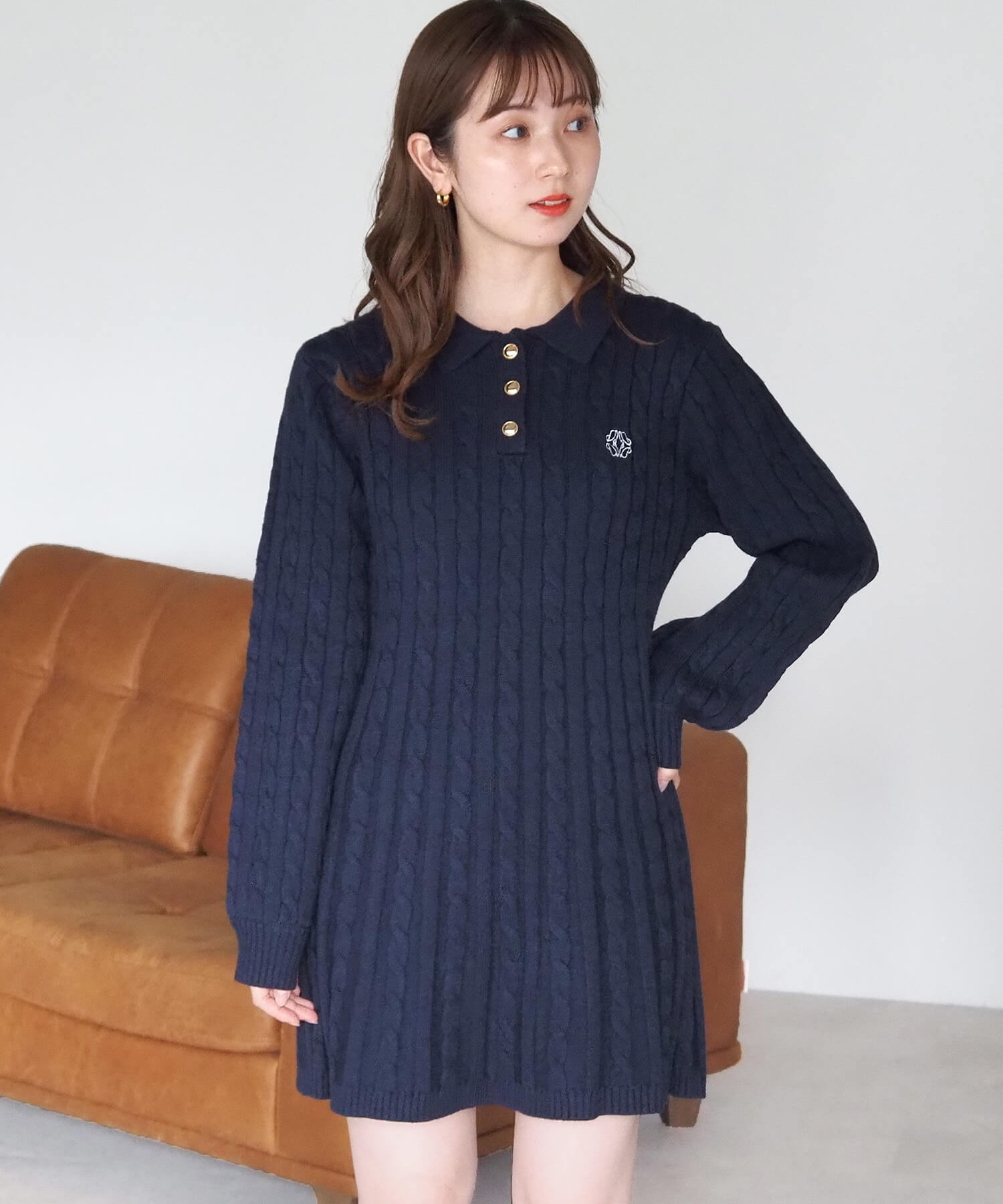 thetoe ニットワンピース ツイードニットワンピース | ニットワンピース | NOELA OFFICIAL WEB STORE