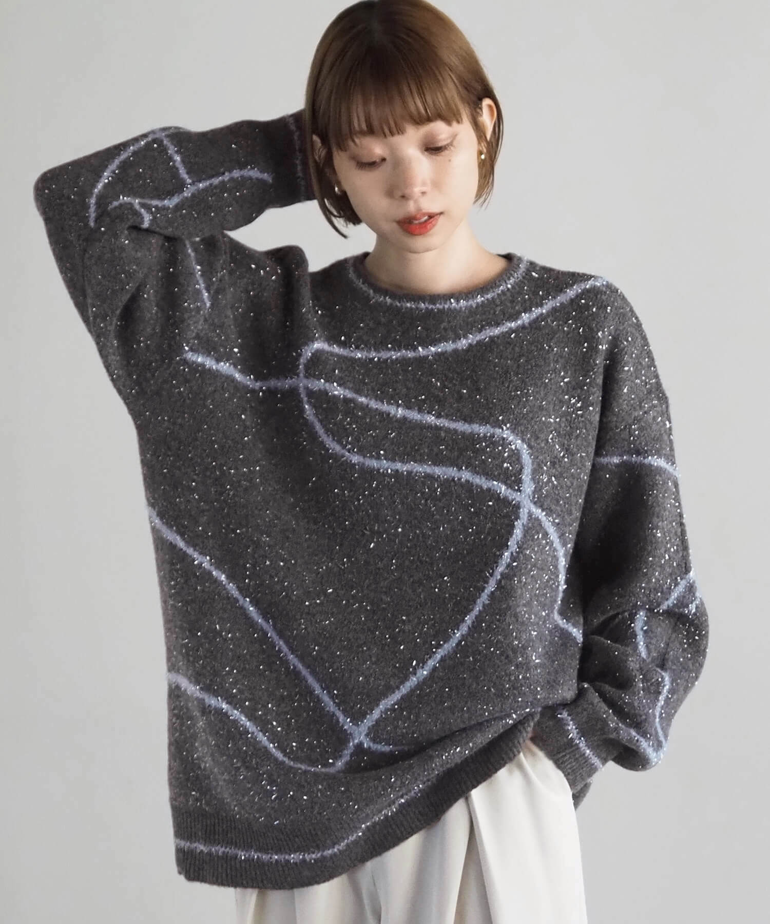 tiptop+pocket ティップトッププラスポケット / ラメフェザーモールBIG